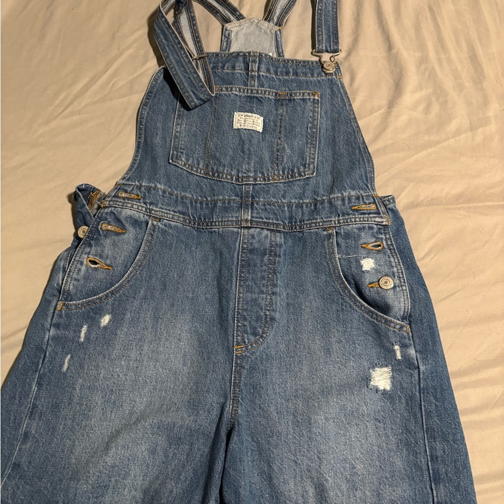 Levi’s denim bib overalls